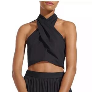 Staud Kai Crisscross Halter Top Blouse size 10